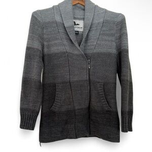 Field & Stream Ombré Cardigan | Asymmetrical Zip | Size Small